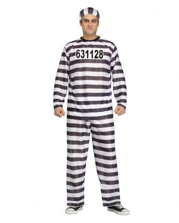 Convict Costume Jailbird | Prisoner costume | Prisoner costume | horror ...